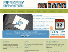 Tablet Screenshot of berkfund.org